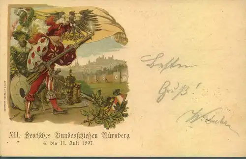 1907, "XII. Deutsches Bundesschissen" 5 Pfg. Privatganzsache mit Sonderstempel