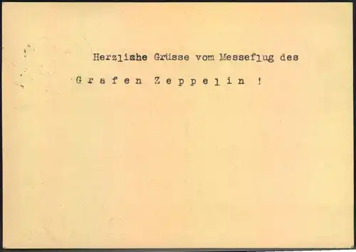 1936, ZEPPELIN; FAHRT ZUR LEIPZIGER MESSE Auflieferung Friedrichshafen