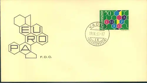 1960, EURPA - CEPT, FDC