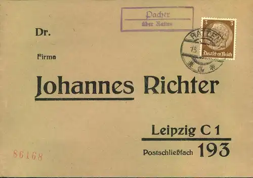 1938/1945,  OSTMARK: 8 Briefe mit Poststellen II Stempel