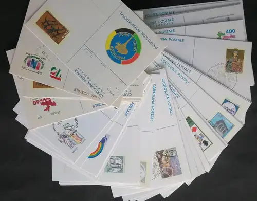 1981/1993, about 100 postal stationery cards unused and cancelled to order