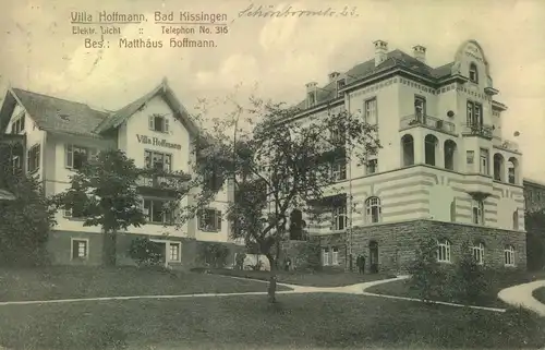 Bad kissingen. "Villa Hoffmann", gelaufen 1908