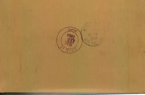 1968, registered official letter from "MATA-UTU" to USA