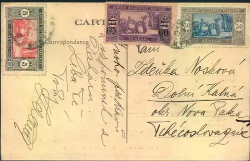 1922 (ca.): picture postcard DAKAR "Le Marché