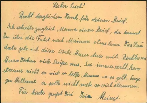 1944, 6 Pfg. Ganzsachenkarte aus dem KLV-Lager "Lindauer Hof", ab "LINDAU (BODENSEE)