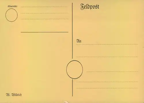 1939, Ungebrauchte Willrich-Karte "Ellen Petersen, geb. Feddersen - Hoyer