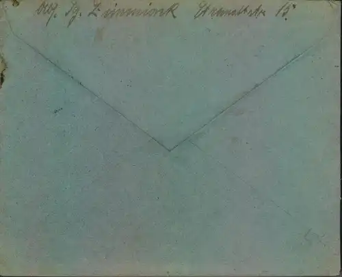 1922, Brief mit reichhaltiger Aufbrauchsfrankatur ab "WAREN (MÜRITZ)