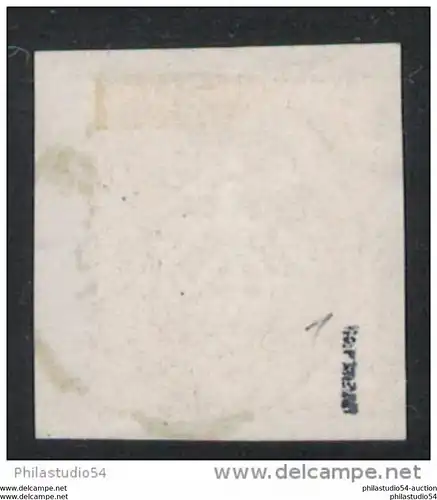 1/4 Groschen kleiner Schild in tiefer Farbe auf Briefstück.