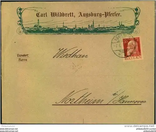 AUGSBURG 1912; Reklame, advertising, Publicitè