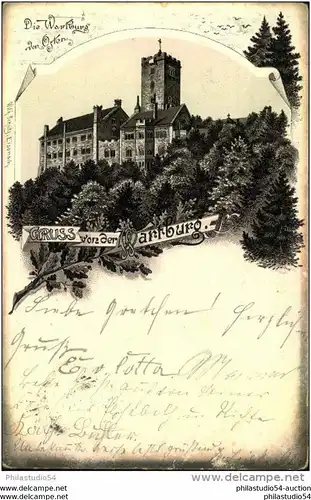 WARTBURG ,Gruss aus ..., 1895, Wilh. Schütz, Eisenach