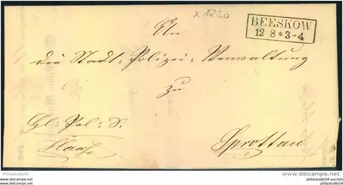 1863, Dienstbrief ab BEESKOW