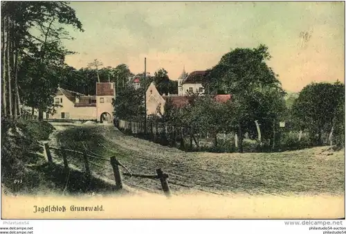 BERLIN Dahlem, Jagdschloß Grunewald, am Grunewaldsee, Bezirk Steglitz-Zehlendorf, 1908