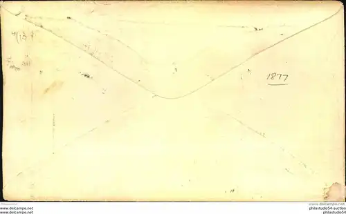 1877, beautiful advertisement envelope with 3 Cent from PHILADELPHIA. Stamp light corner crease.