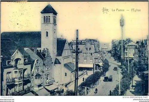 La Panne - I'Eglise -- La Panne gelaufen 1934, Gmeinde in der Provinz Westflandern