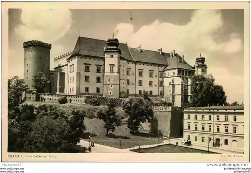 KRAKAU. 1942, Süd Seite der Burg