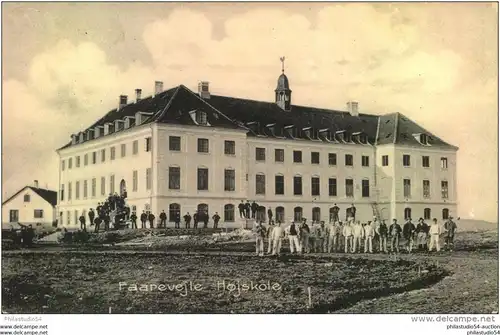 Faarevejle Hojskole -- Eröffnung der Sommerschule am 3. Mai 1908, gelaufen 4.6.08