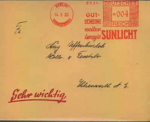 1937, Sonderkarte Weihnachtsmarkt mit entsprechendem Sonderstempel