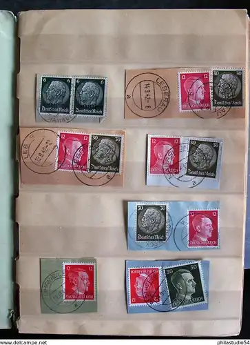 1941/1944, beaucoup de pièces de lettres avec des timbres de Lorraine, LOTHRINGEN DEUTSCHE BESETZUNG