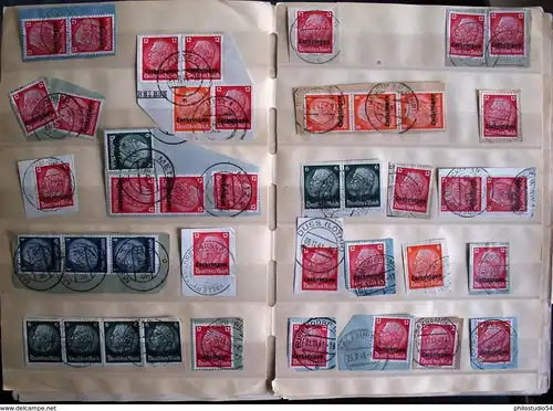 1941/1944, beaucoup de pièces de lettres avec des timbres de Lorraine, LOTHRINGEN DEUTSCHE BESETZUNG