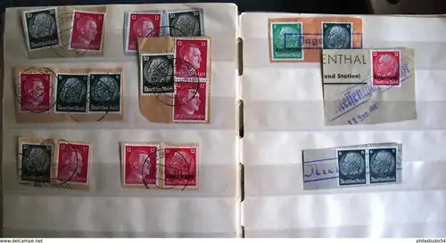 1941/1944, beaucoup de pièces de lettres avec des timbres de Lorraine, LOTHRINGEN DEUTSCHE BESETZUNG