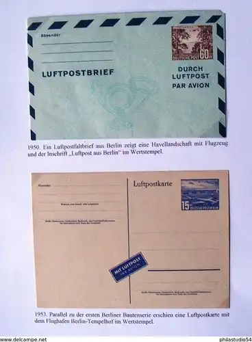 1931/1971, Sammlung von 36 Ganzsachen, Deutsches Reich, Berlin und BRD mit besseren