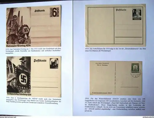 1931/1971, Sammlung von 36 Ganzsachen, Deutsches Reich, Berlin und BRD mit besseren