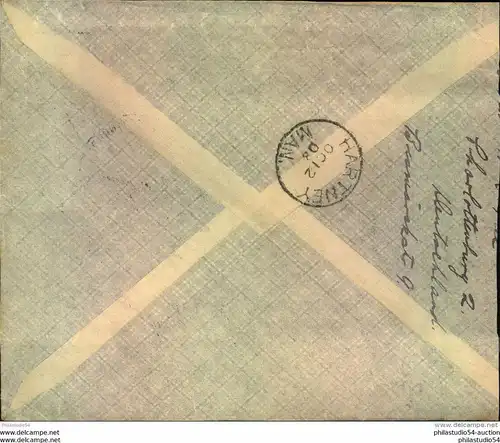 1908, Auslandsbrief mit 20 Pfg. Germania ab CHARLOTTENBURG nach Canada.