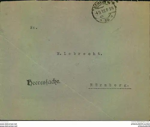 1918, Heeressache ab BERIN W 15