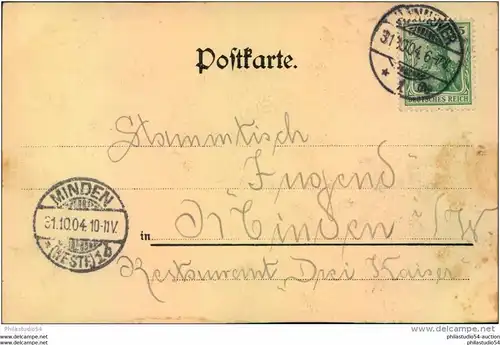 HANNOVER 1904, Gruss a.d. "Münchener Bierhalle", H. Scharpenberg,  Restaurant, Wein, Alkoho