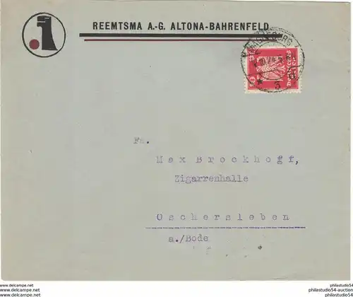 1924, advertising covers, lettre publicite, Reklame, Werbung, Tabak, tobacco, Altona, Hamburg, Reemtsma
