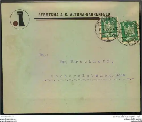 1925, toller Firmen-Werbebrief,  Reklame, Tabak, REEMTSMA A.-G. Altona-Bahrenfeld