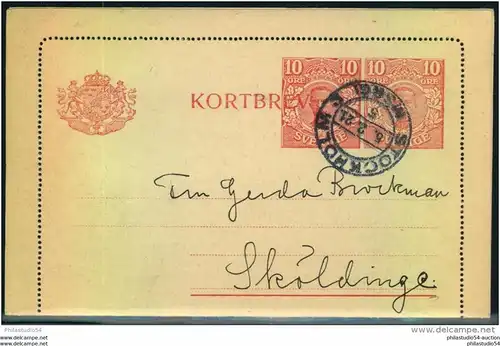 1921, card letter from Stockholm, Kartenbrief