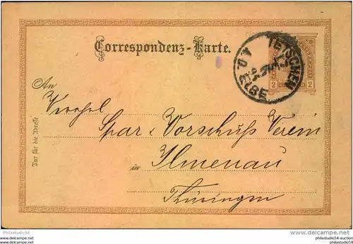 1894, 2 Kreuzer Ganzsachenkarte mit privatem Zudruck eines Kohlenhändlers