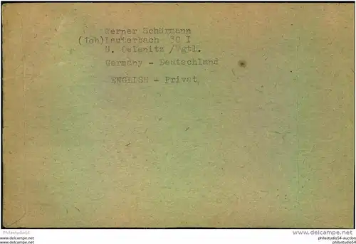1948, Auslandsbrief ab OELSNITZ (VOGTL)