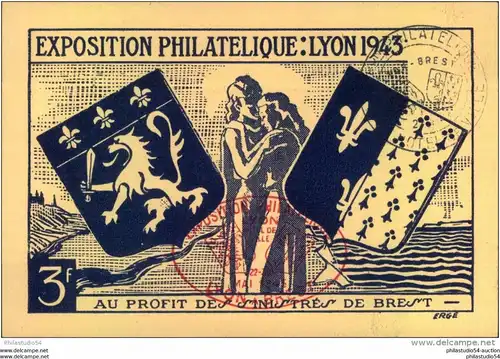 1943, Exposition Philatelique LYON
