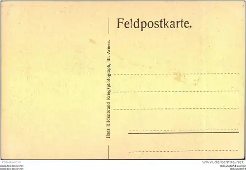 Fesselballon, Feldpostkarte ungebraucht, ca. 1909/10, Hans Hildenbrand Kriegsphotograph, III. Armee.      =204186=