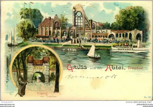 Abtei, Alt Treptow, Gruß aus der ..., ca. 1905 ungebraucht