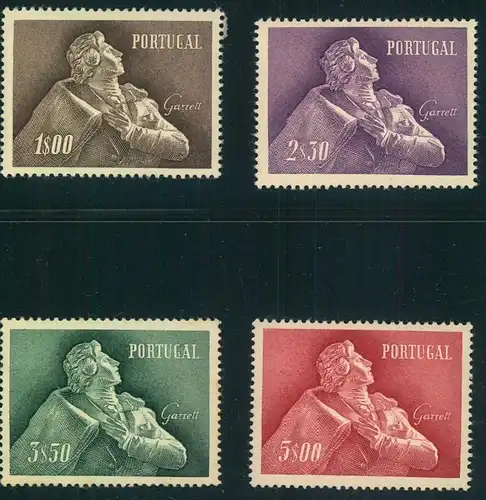 1957, Almeida Garrett, complete fine MNH, Afinsa 827/830