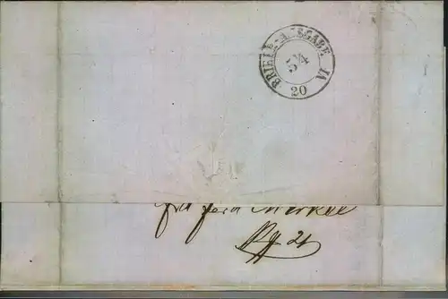 1866, Faltbrief mit 1 Ngr. Wappen undklarem Nummernstempel "196" ab MYLAU.
