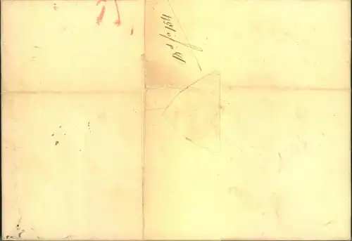 1843,  Reco-Brief taxiert in rot ab DRESDEN nach Wohlen, Schweiz