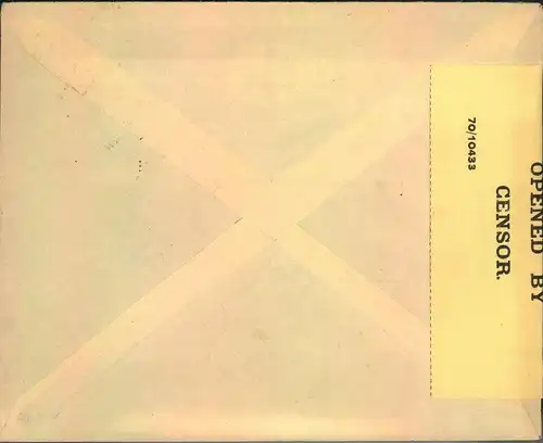 1941, business letter from TEL AVIV "Opened by Censor" to New York.