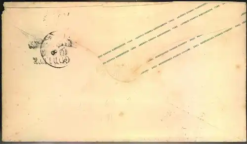 1865, 3 Ngr. Ganzschenumschlag mit 8-eck-Stempel "LEIPZIG DRESD: BAHNH."