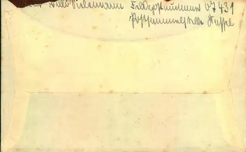 1939, frühe "FELDPOST 391-5:9:39" von FP-Nummer 07431