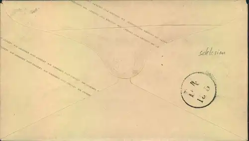 1873, ZIEGENHAIN, bessere Thurn und Taxis Nachverwendung auf 1 Groschen Brustschild GSU