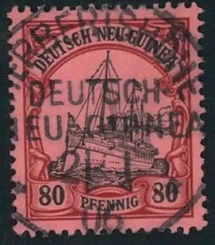 1906, 80 Pfg. Kaiseryacht mit Luxusstempel HERBERTSHÖHE (Nr. 15)