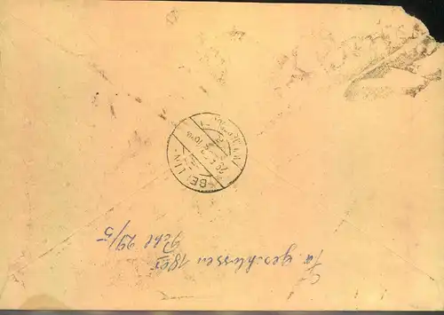 1952, POSTSCHNELLDIENST, Brief mit 1 DM Bauten ab "BERLIN-NEUKÖLLN 1" - Michel 47