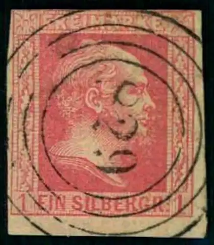 1857, Nummernstempel "826",LENNEP AUF 1 Sgr. - Mchel 8