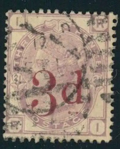 1863,3d on 3 d violet with duplex cancellation