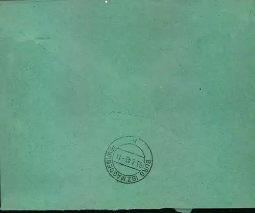 1943, DEUTSCHE DIENSTPOST NIEDERLANDE -R-Brief, NILMEGEN