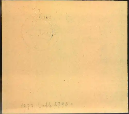 1940, Vorbindezettel für Feldpostbriefe "HANNOVER PSST"
